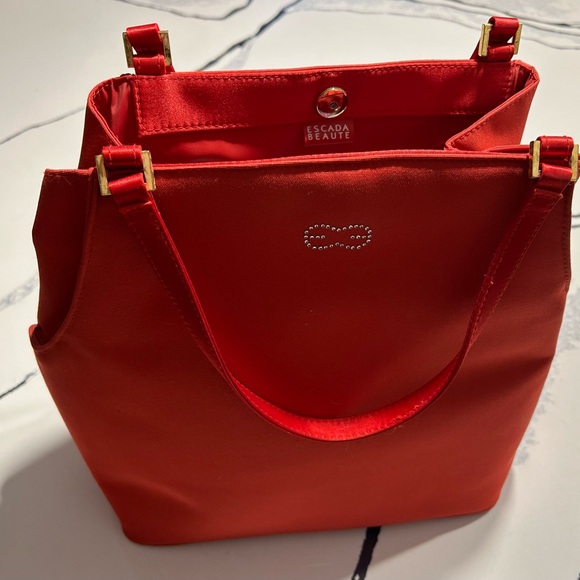 Escada Beaute Bright Red Purse - Picture 1 of 11